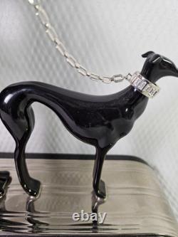 Franklin Mint House of Erte Porcelain Figurine Symphony In Black No. M4900
