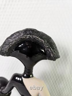 Franklin Mint House of Erte Porcelain Figurine Symphony In Black No. M4900