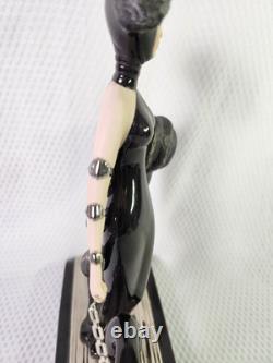 Franklin Mint House of Erte Porcelain Figurine Symphony In Black No. M4900
