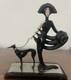 Franklin Mint House of Erte Porcelain Figurine Symphony In Black No. M 5498