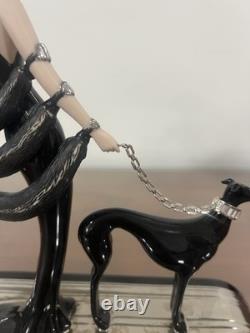 Franklin Mint House of Erte Porcelain Figurine Symphony In Black No. M 5498