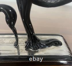 Franklin Mint House of Erte Porcelain Figurine Symphony In Black No. M 5498