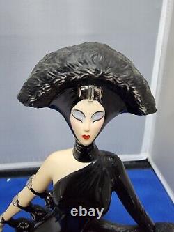 Franklin Mint House of Erte Symphony In Black Limited Edition #4740 Greyhound