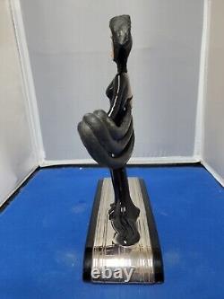 Franklin Mint House of Erte Symphony In Black Limited Edition #4740 Greyhound