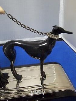 Franklin Mint House of Erte Symphony In Black Limited Edition #4740 Greyhound