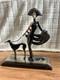 Franklin Mint House of Erte Symphony In Black Limited Edition #4788 Greyhound