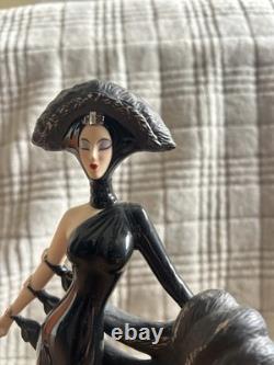 Franklin Mint House of Erte Symphony In Black Limited Edition #4788 Greyhound