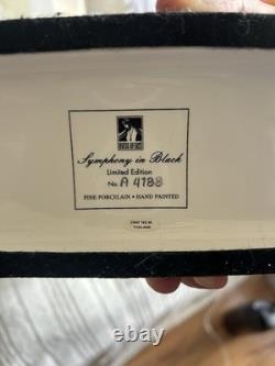 Franklin Mint House of Erte Symphony In Black Limited Edition #4788 Greyhound
