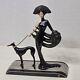 Franklin Mint House of Erte Symphony In Black Limited Edition Greyhound