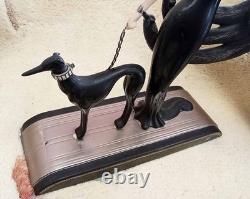 Franklin Mint House of Erte Symphony In Black Limited Edition Greyhound