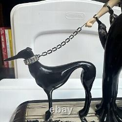 Franklin Mint House of Erte Symphony In Black Limited Edition Greyhound