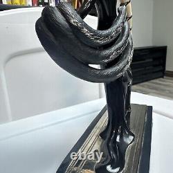 Franklin Mint House of Erte Symphony In Black Limited Edition Greyhound