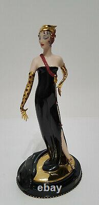 Franklin Mint House of Erte Untamed Beauty Limited Edition Porcelain Figurine