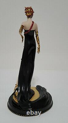 Franklin Mint House of Erte Untamed Beauty Limited Edition Porcelain Figurine