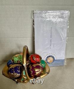 Franklin Mint House of Faberge Autumn Basket 9 Eggs COA No Box