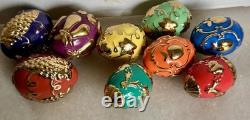 Franklin Mint House of Faberge Autumn Basket 9 Eggs COA No Box