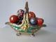 Franklin Mint House of Faberge Autumn Basket with9 Multi-color Eggs No Box Or COA