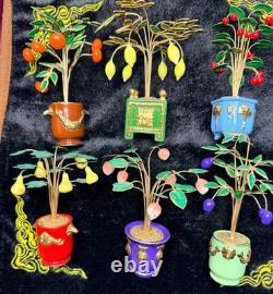 Franklin Mint House of Faberge Imperial Trees ©1991 Lot Of 12 Czarina's Orchard