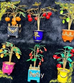 Franklin Mint House of Faberge Imperial Trees ©1991 Lot Of 12 Czarina's Orchard