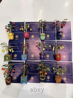 Franklin Mint House of Faberge Imperial Trees ©1991 Lot Of 12 Czarina's Orchard