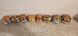 Franklin Mint House of Faberge Lot Of 8 Fairy Tale Music Boxes Porcelain