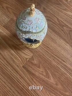 Franklin Mint House of Faberge Musical Carousel Egg 24k Gold Accented