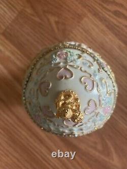 Franklin Mint House of Faberge Musical Carousel Egg 24k Gold Accented