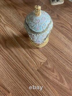 Franklin Mint House of Faberge Musical Carousel Egg 24k Gold Accented