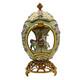 Franklin Mint House of Faberge Porcelain Musical Carousel Egg 24k Gold Accented