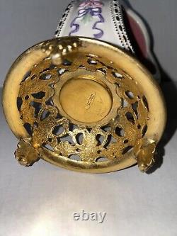 Franklin Mint House of Faberge Porcelain Musical Carousel Egg 24k Gold Accented