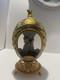 Franklin Mint House of Faberge Porcelain Musical Carousel Egg Sun Butterfly