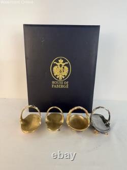 Franklin Mint House of Faberge Seasonal Egg Baskets Set of 4 No Eggs