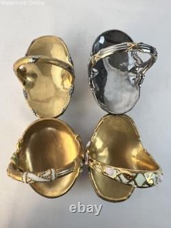 Franklin Mint House of Faberge Seasonal Egg Baskets Set of 4 No Eggs