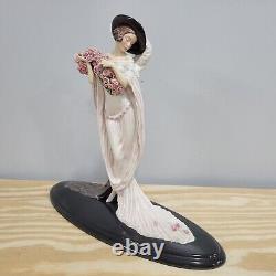 Franklin Mint House of Icart Woman With Flowers Figurine Tosca