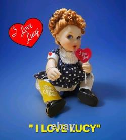 Franklin Mint? I LOVE LUCY Portrait Baby Doll HEART LOLLIPOP Porcelain NEW