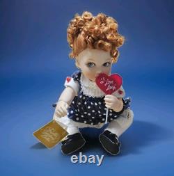 Franklin Mint? I LOVE LUCY Portrait Baby Doll HEART LOLLIPOP Porcelain NEW