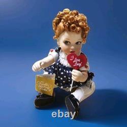 Franklin Mint? I LOVE LUCY Portrait Baby Doll HEART LOLLIPOP Porcelain NEW