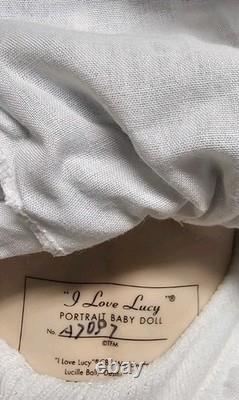 Franklin Mint? I LOVE LUCY Portrait Baby Doll HEART LOLLIPOP Porcelain NEW