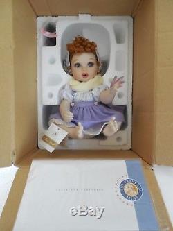 Franklin Mint I Love Lucy Porcelain Baby Doll Lucy's Italian Movie Coa Brand New