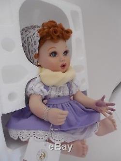 Franklin Mint I Love Lucy Porcelain Baby Doll Lucy's Italian Movie Coa Brand New