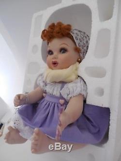 Franklin Mint I Love Lucy Porcelain Baby Doll Lucy's Italian Movie Coa Brand New