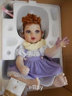 Franklin Mint I Love Lucy Porcelain Baby Doll Lucy's Italian Movie Coa Brand New