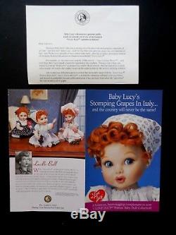 Franklin Mint I Love Lucy Porcelain Baby Doll Lucy's Italian Movie Coa Brand New