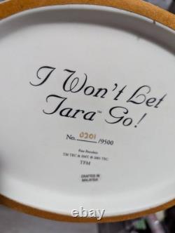 Franklin Mint I Won't Let Tara Go! Gone With The Wind 9 Porcelain Figurine