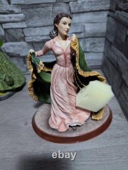 Franklin Mint I Won't Let Tara Go! Gone With The Wind 9 Porcelain Figurine