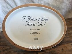 Franklin Mint I Won't Let Tara Go! Gone With The Wind Fine Porcelain Figurine