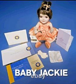 Franklin Mint? JACQUELINE KENNEDY Portrait Baby Doll JACKIE ONASSIS Porcelain