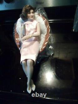 Franklin Mint Jackie Kennedy Portrait Porcelain Doll Lounging in chair