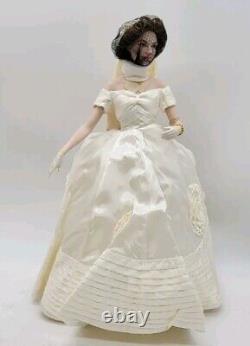 Franklin Mint Jacqueline Kennedy Bride Porcelain Heirloom Bride Doll Brand NEW