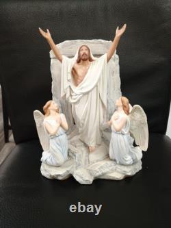 Franklin Mint Jesus Angles Tomb the Resurrection Easter Porcelain Figurine 1991